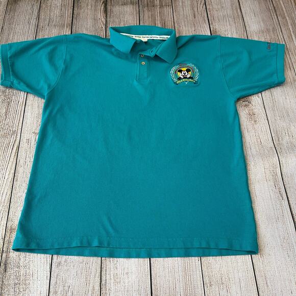Vintage 2000's Men's Large Walt Disney World It's A Small World Polo - Picture 1 of 7